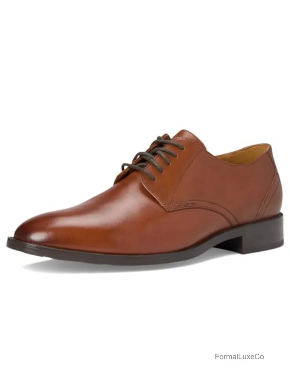 Plain Toe Oxford Dress Shoes Leather Lace-Up Comfort Formal